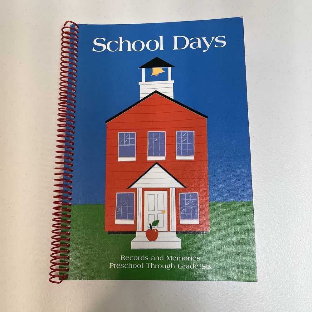 Hallmark MEMORY BOOK Keepsake Album SCHOOL DAYS Scrapbooking Photos Vintage 1984